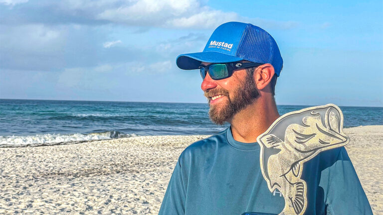 Lester Takes a Blue Trophy to the Beach