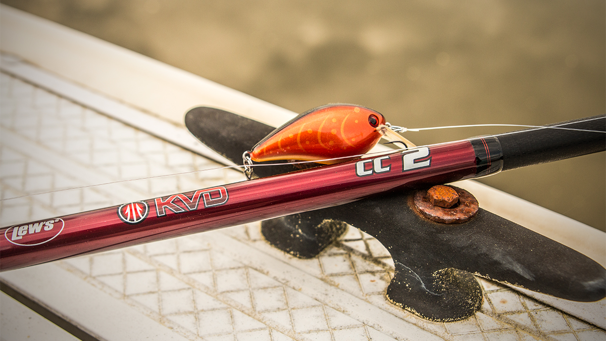 fishing rod on boat dock