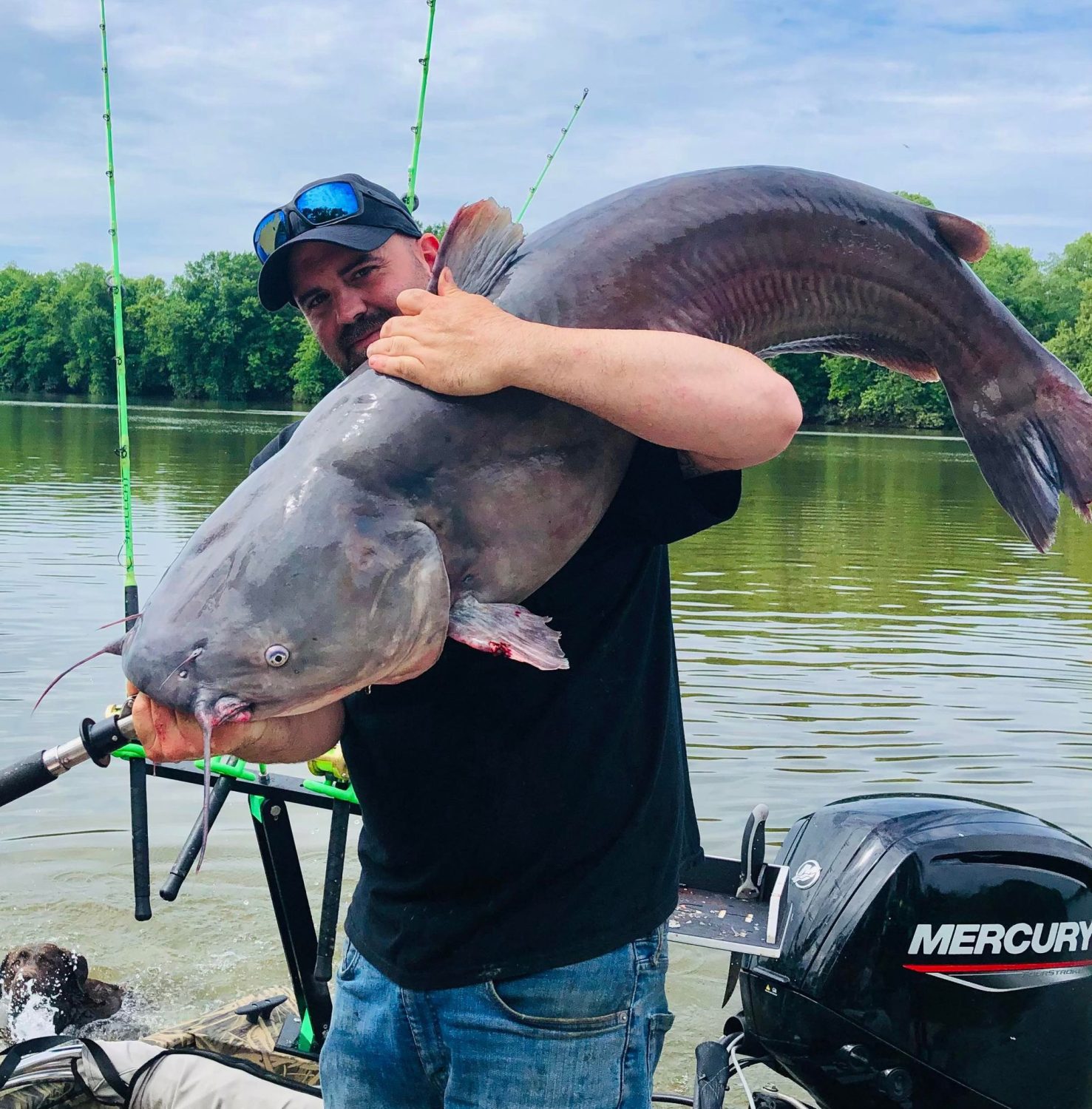 Steve Price with the new West Virginia Blue Cat record